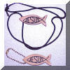 Wood Ichthus Necklace & Keychain (Click for pricing & info)